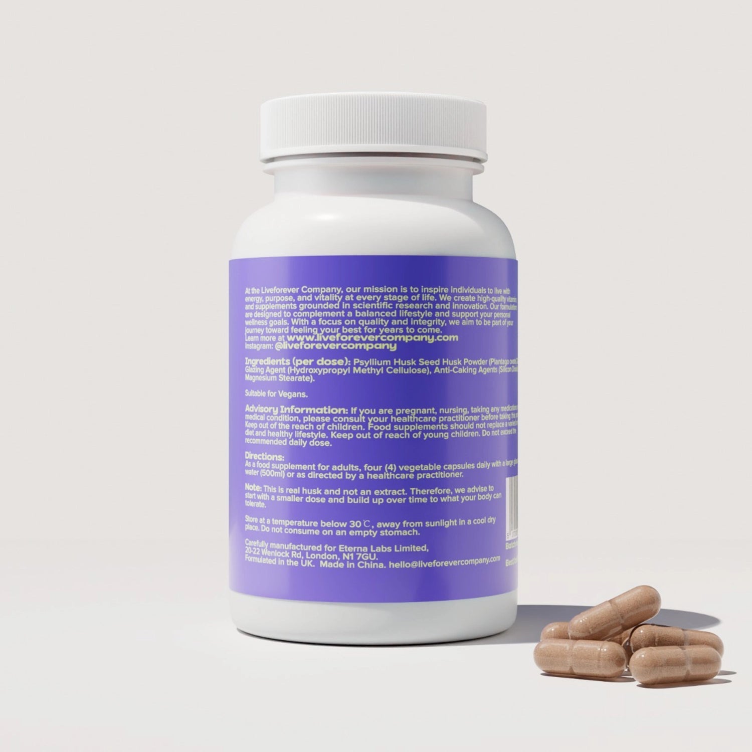 Psyllium Husk back side